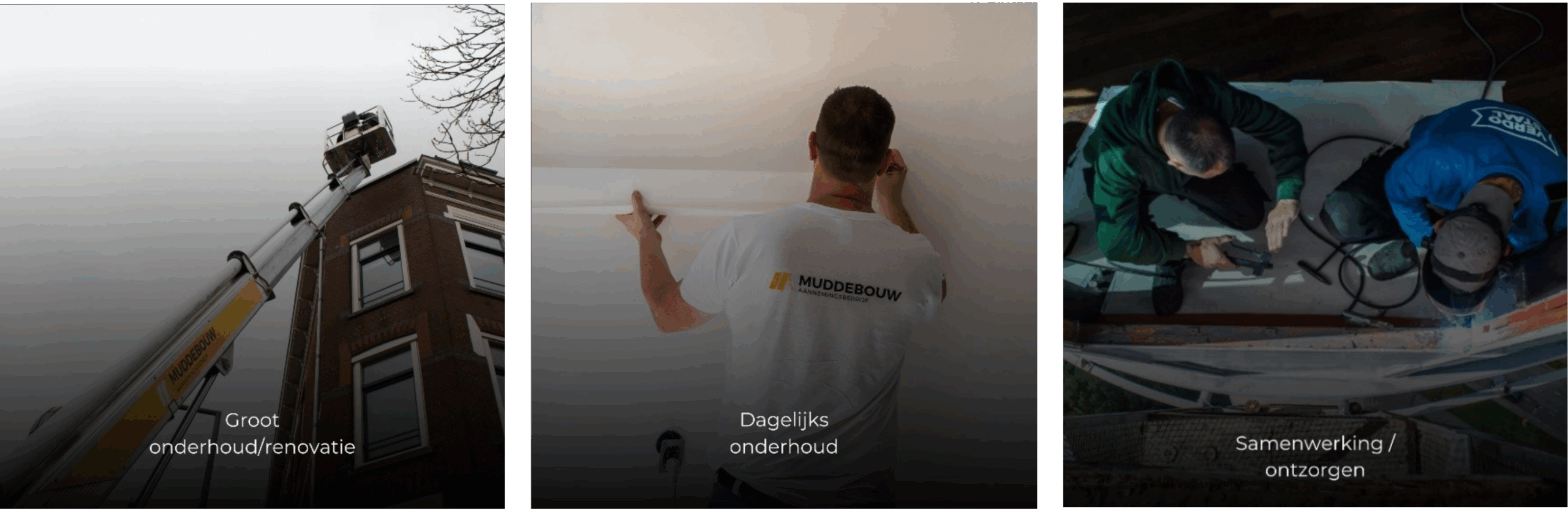 Groot Onderhoud / renovatie, Dagelijks onderhoud, Samenwerking / ontzorgen